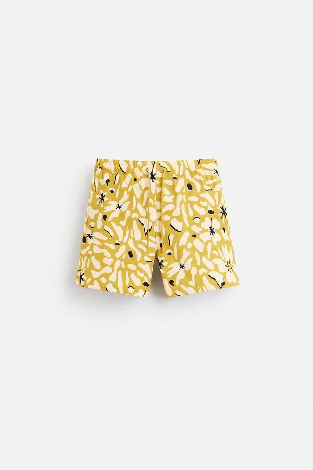 

Плавки-шорты стандартного покроя с цветочным принтом ZARA, масло