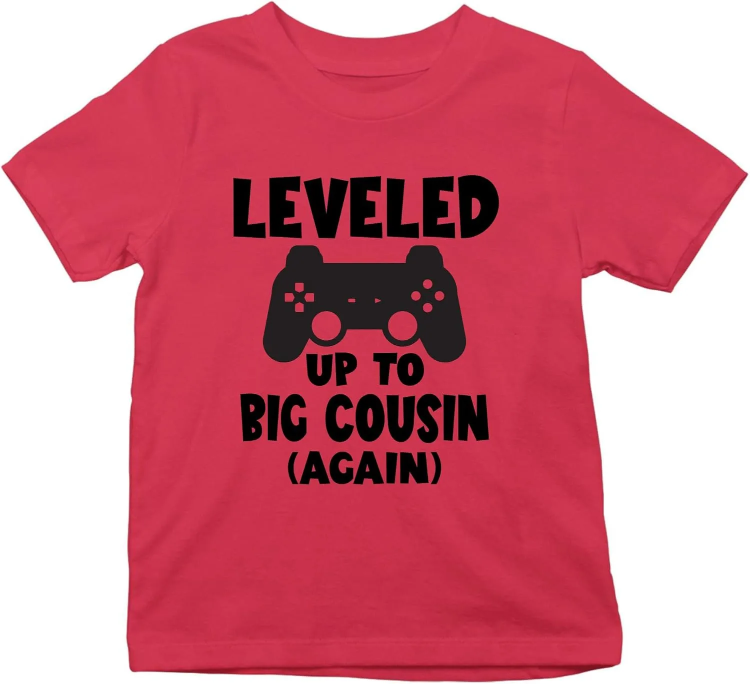 Футболка для объявления о беременности "Leveled Up to Big Cousin Again"