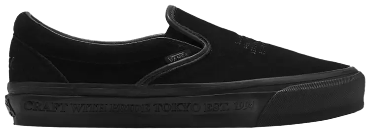

Шлепанцы Vans Neighborhood x Classic Slip-On 98 'Black', черный