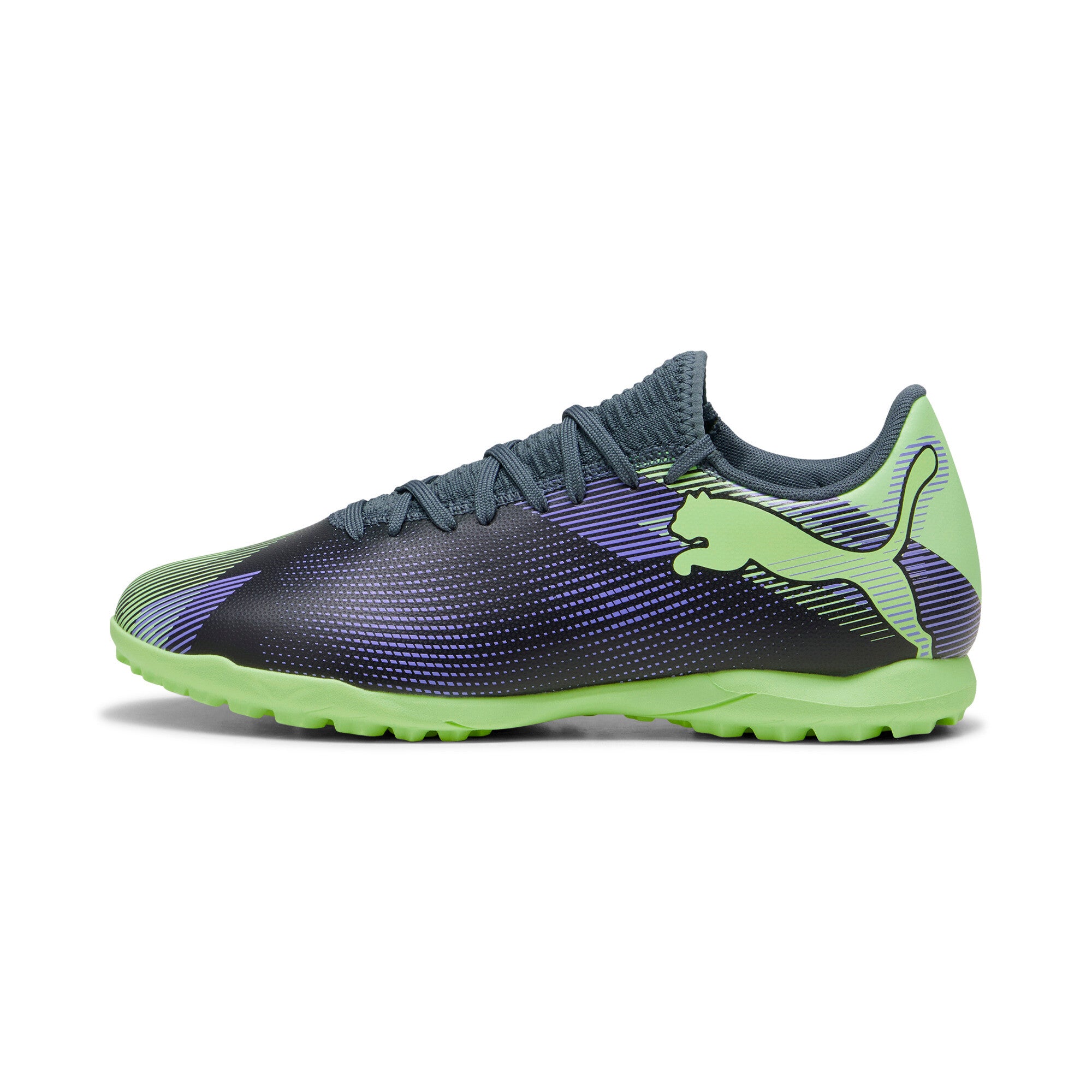 

Футбольные бутсы PUMA FUTURE 7 PLAY Turf Training, цвет gray skies/elektro purple/fizzy apple/white