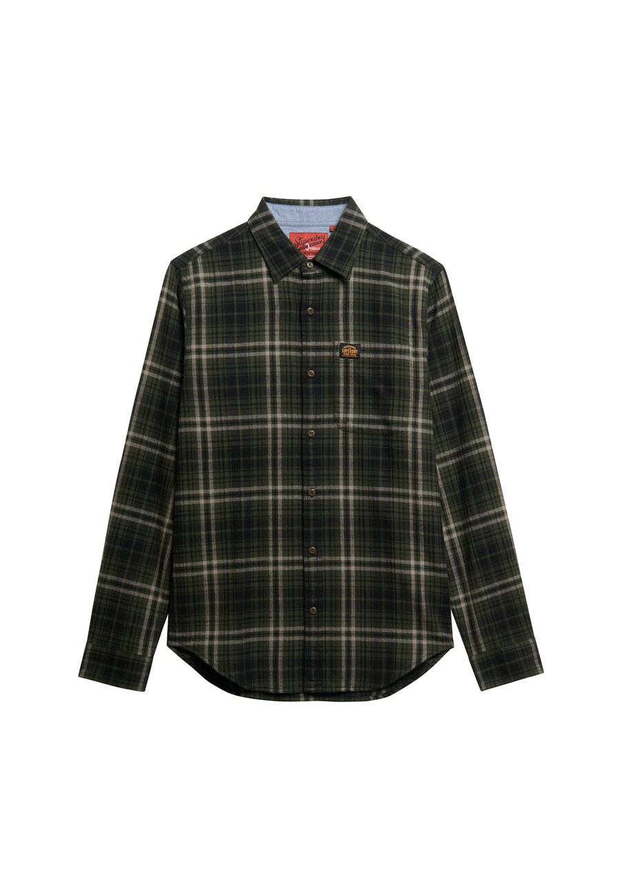 Рубашка на пуговицах Comfort fit Superdry, оливковый/темно-зеленый — фото 2