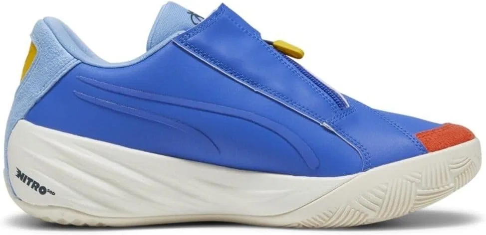 Детские баскетбольные кроссовки PUMA All-Pro Nitro для мужчин - синие — фото 2