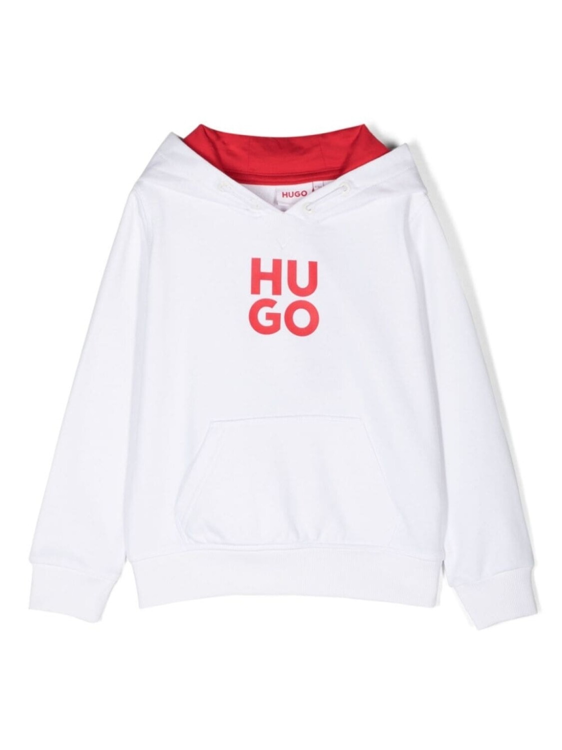 

HUGO KIDS худи с логотипом, белый