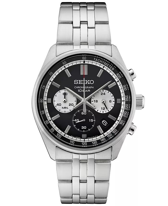 

Мужские часы с хронографом Essentials из нержавеющей стали с браслетом 42 мм Seiko