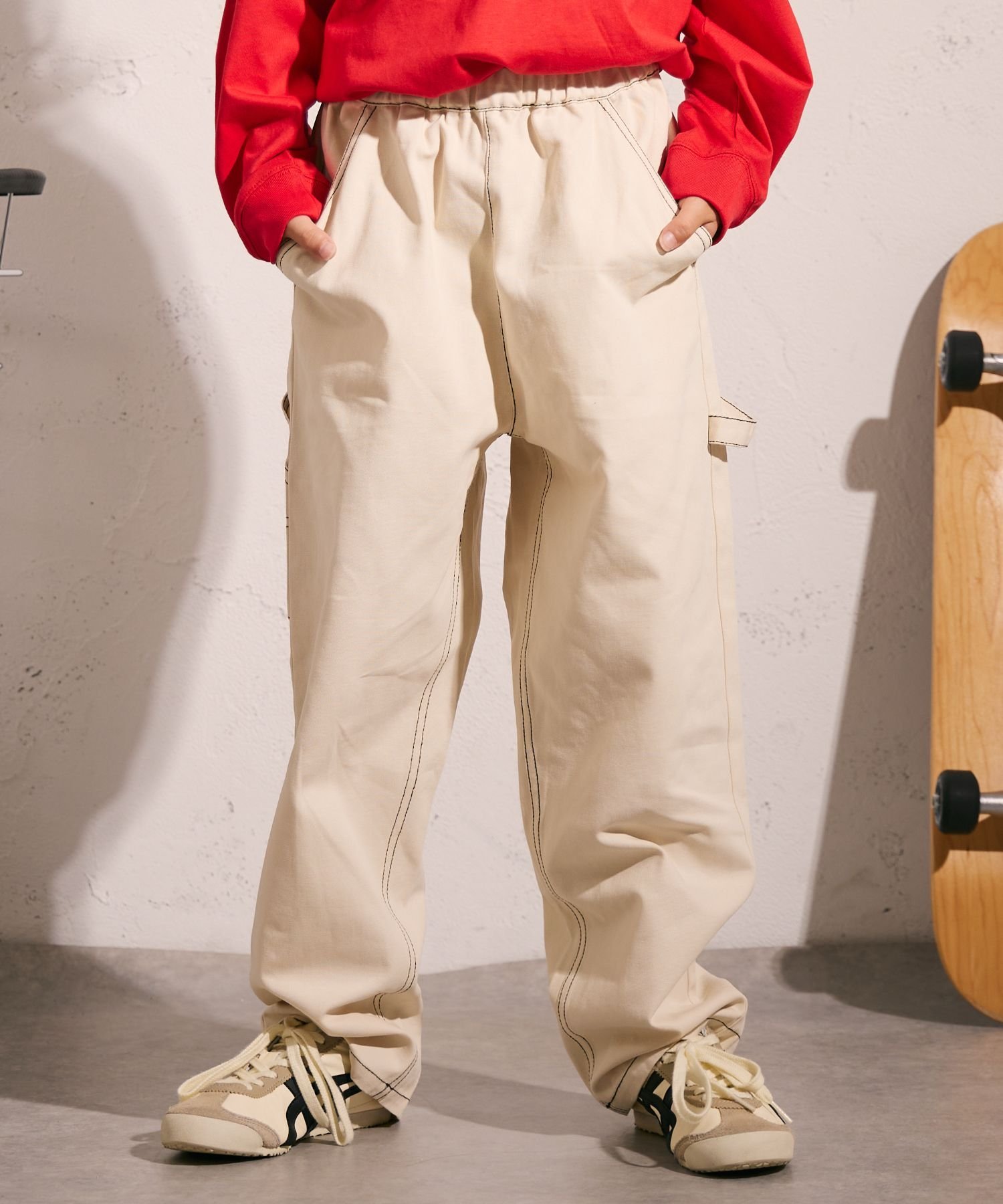 Добавлены новые цвета Рабочие брюки маляра Улица Пэрманон PAIRMANON STREET, NEW☆Off White 05
