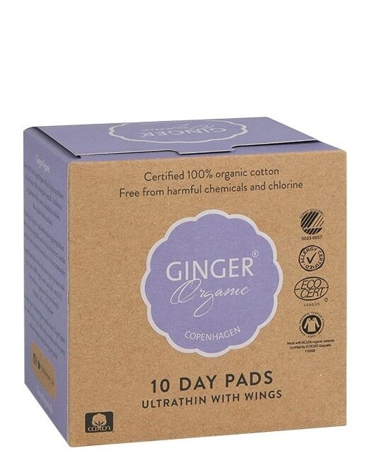

Ginger Organic гигиенические салфетки, 10 шт.