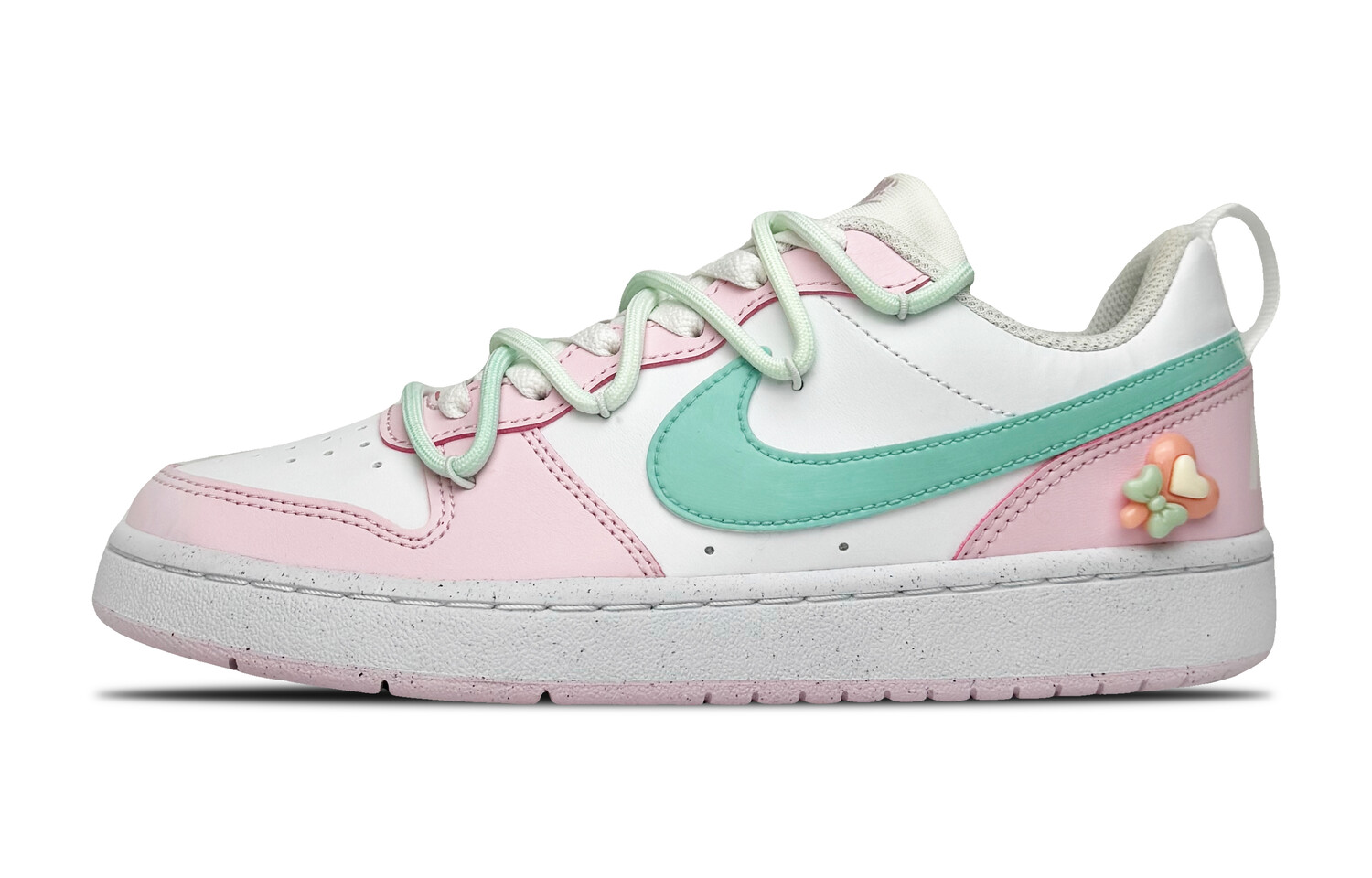 

Кроссовки Nike Court Borough Skateboarding Shoes Women's Low-top Green, розовый