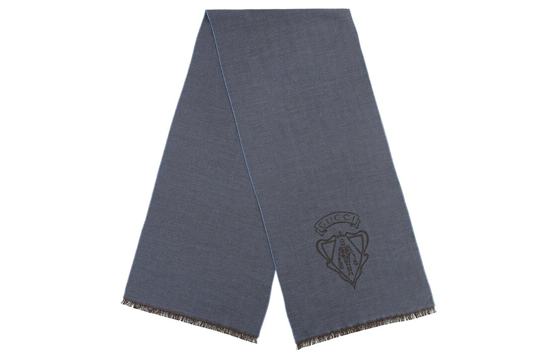 

GUCCI вязаный шарф унисекс, Blue
