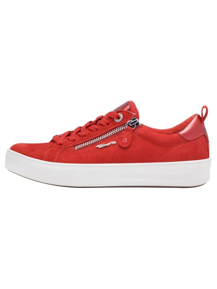 Кроссовки на шнуровке Tamaris COMFORT Sneaker, цвет RED SUEDE — фото 4
