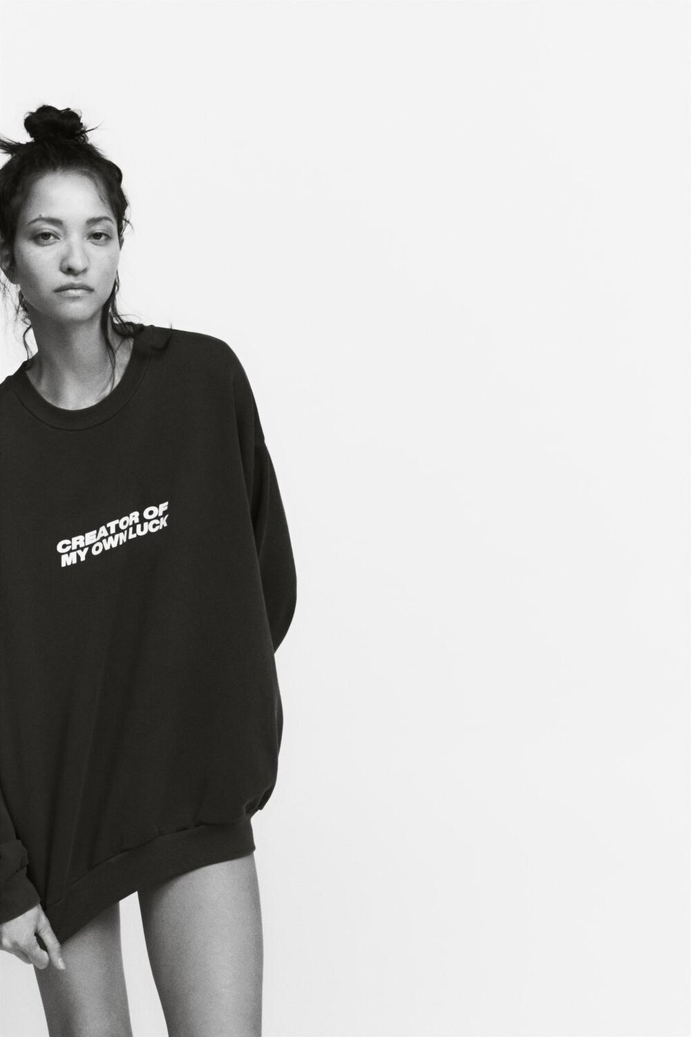

Толстовка с эффектом выцветания и надписью ZARA, антрацитово-серый