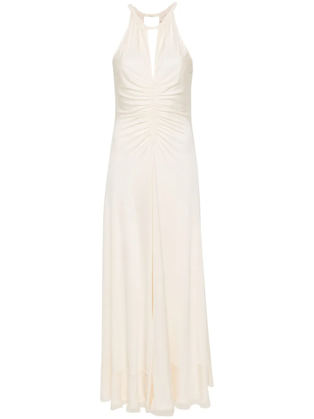 

Платье макси со сборками TWINSET, нейтральный