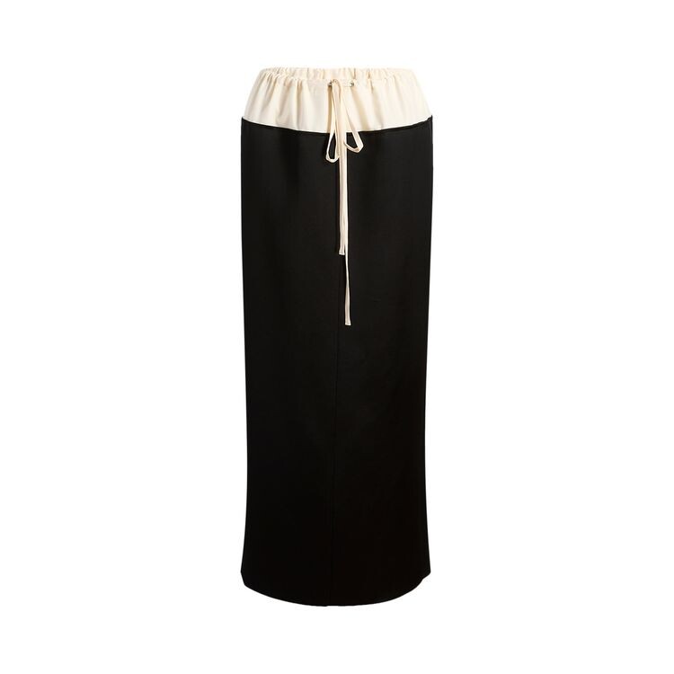 

Юбка Khaite Chet Skirt Black/Cream, черный