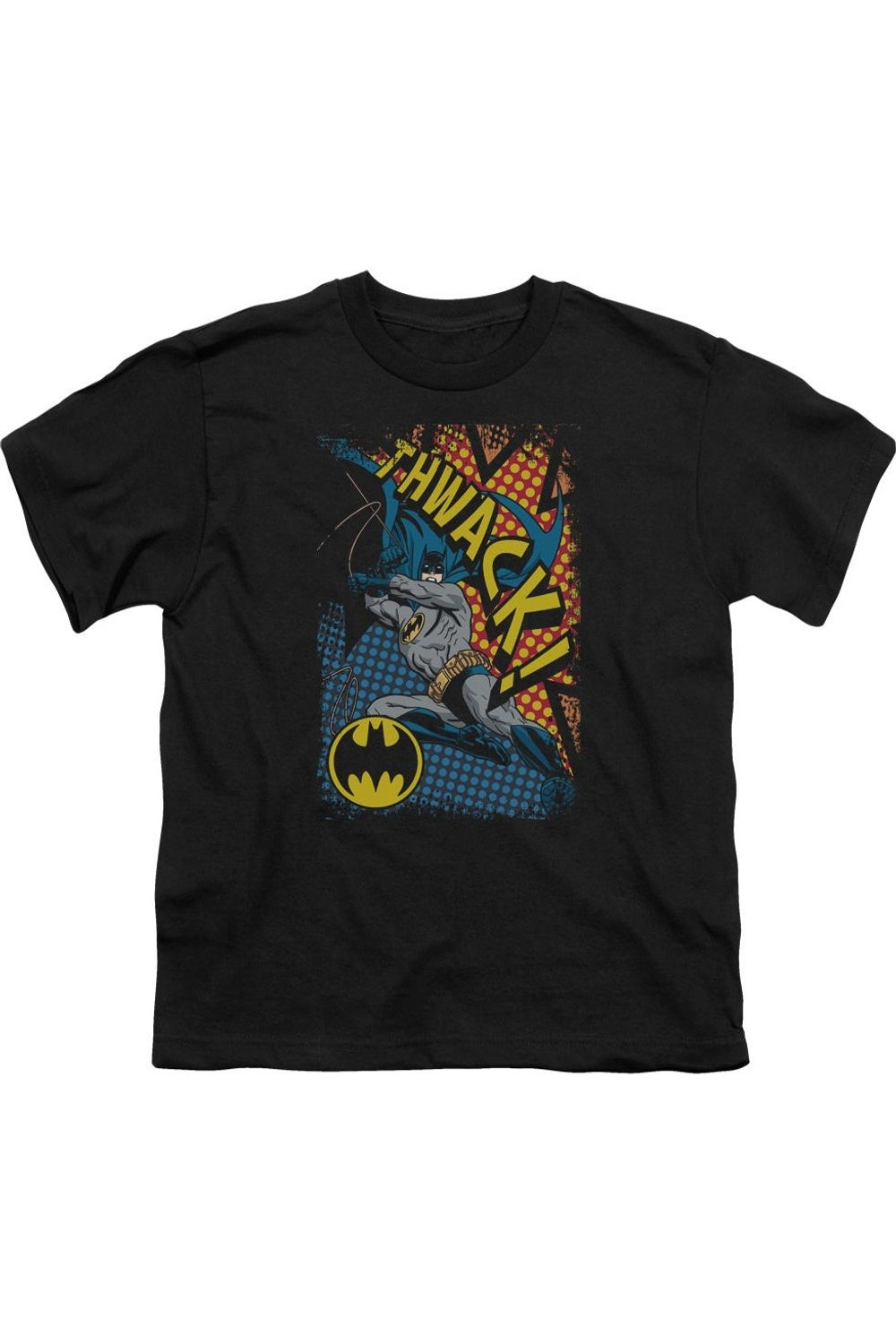 

Футболка с коротким рукавом для детей Batman Thwack Gildan, черный