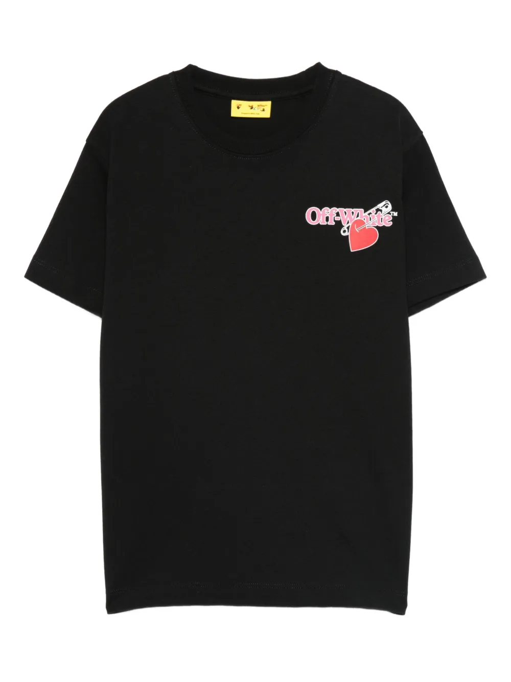 

Футболка с принтом логотипа OFF-WHITE KIDS, черный