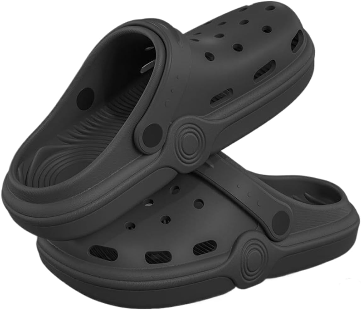 

Женские и мужские сабо для улицы с легким надеванием, домашние тапочки, противоскользящие, с защитой от запаха, для сада и пляжа Dannling, черный