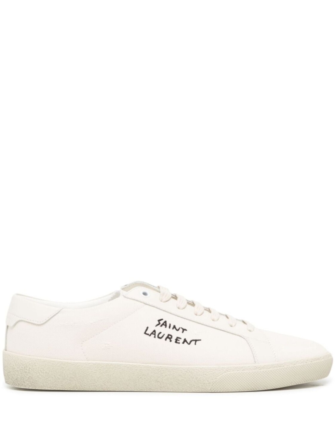 

Saint Laurent парусиновые кроссовки 'Court Classic SL/06 Embroidered', белый