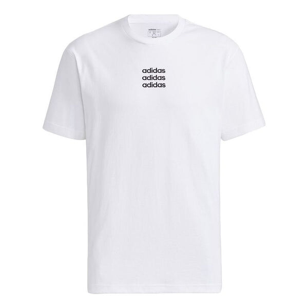 

Футболка neo m ce c+ tee casual sports round neck short sleeve white Adidas, белый