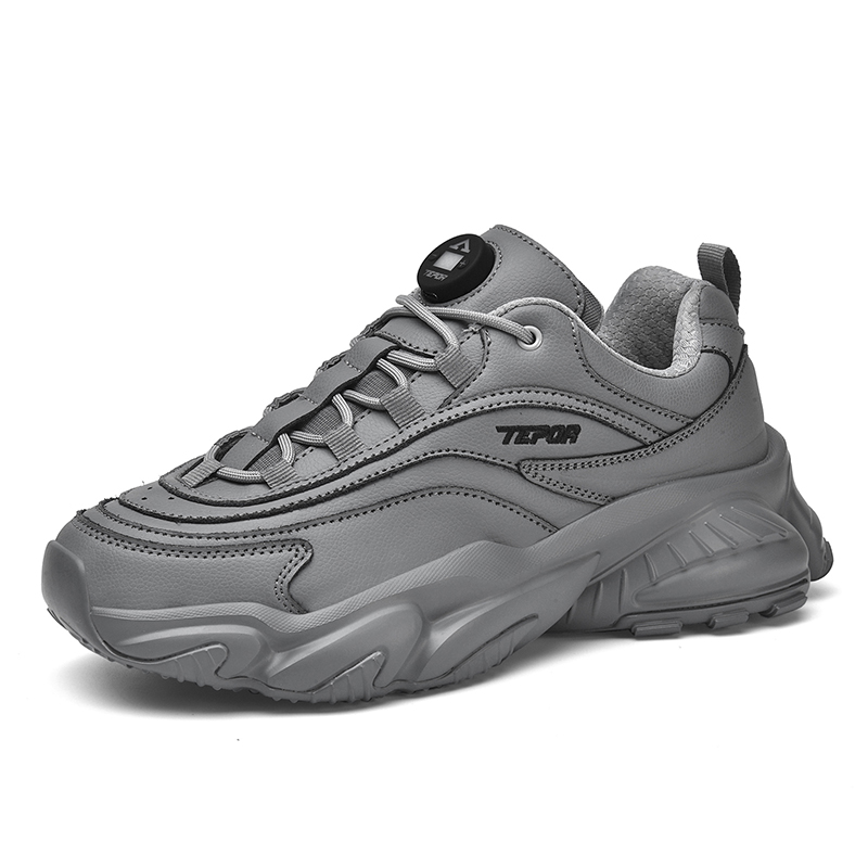 

Термостойкие нескользящие низкие массивные кроссовки унисекс Tepor, темный серый