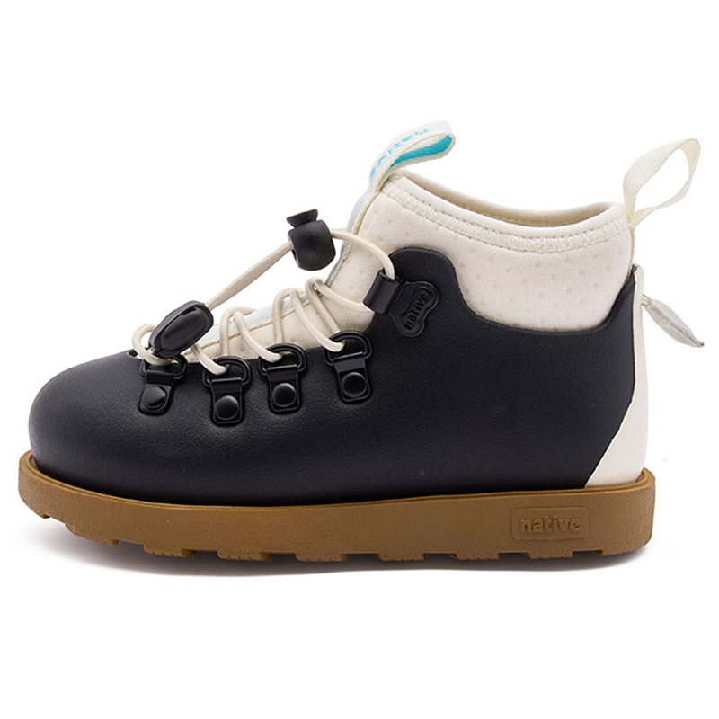 Fitzsimmons 3.0 Urban Adventure Collection Низкие Детские Ботинки Черные Kids' Native Shoes, Черный | Белый | Оксфордский Синий — фото 2