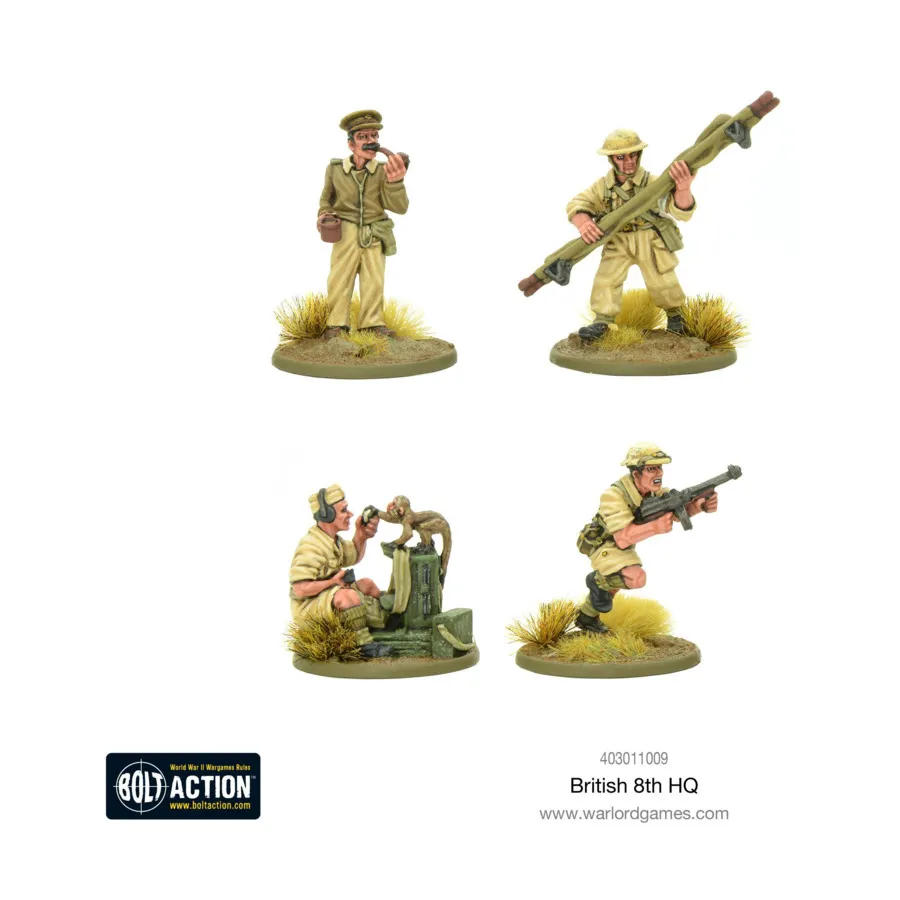 

Штаб 8-й британской армии, Bolt Action - British Army - British 8th Army (28mm)
