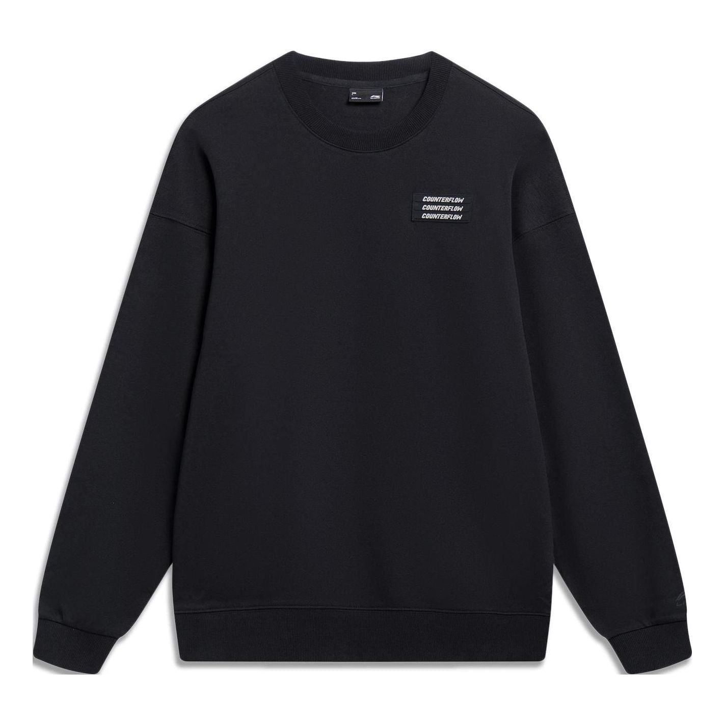 

Спортивная толстовка Li-Ning Counterflow Triple Logo Sweatshirt 'Black' AWDT533-1, черный