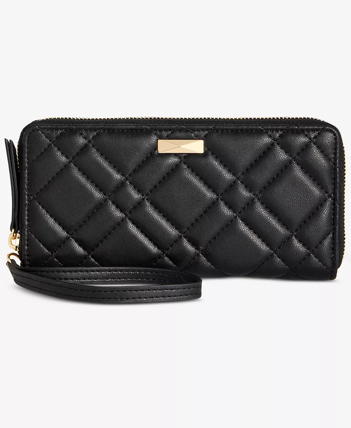 

Косметичка на молнии Hazel Zip-Around Quilt I.N.C. International Concepts, черный