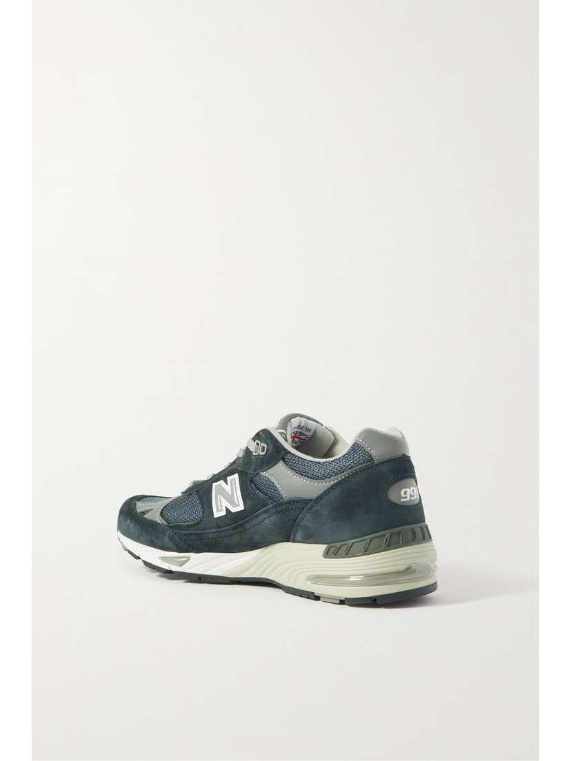 Кроссовки Miuk 991 из замши, кожи и сетки New Balance, синий — фото 3