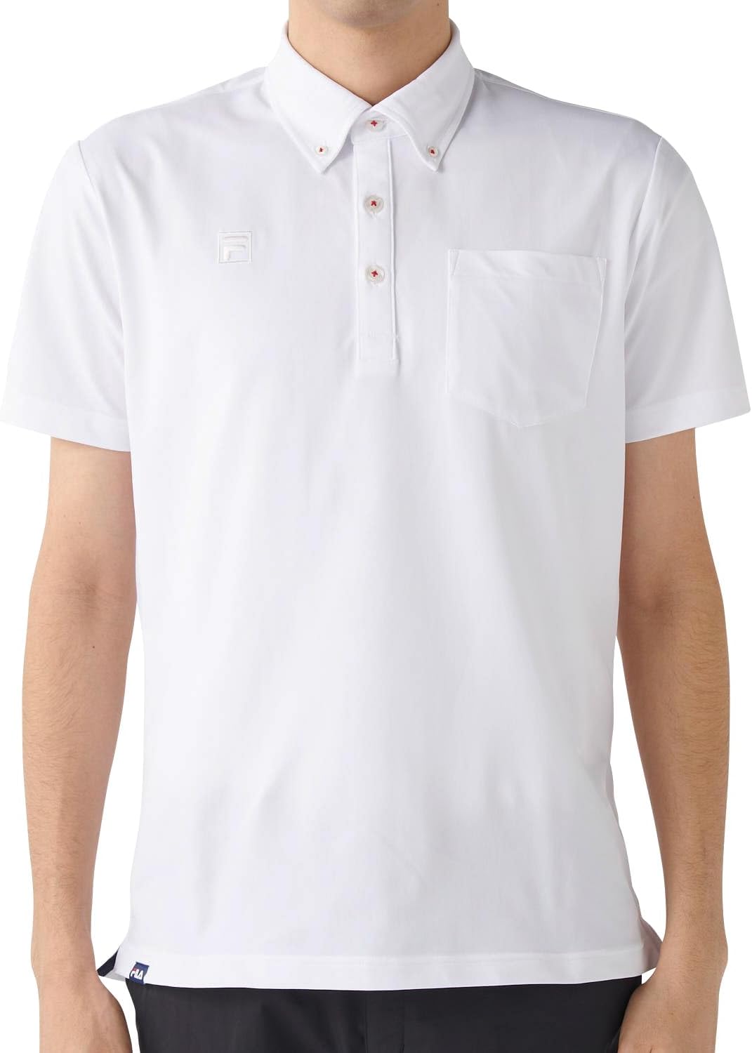 

Мужская поло-рубашка Fila Golf 745527W с коротким рукавом, влагоотводящая, быстросохнущая, с защитой от УФ-излучения, белый