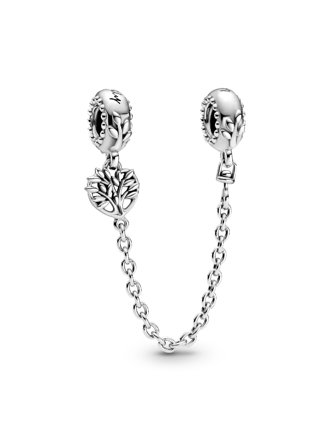 

Шарм Pandora Heart Family Tree Safety Chain, серебро 925 пробы