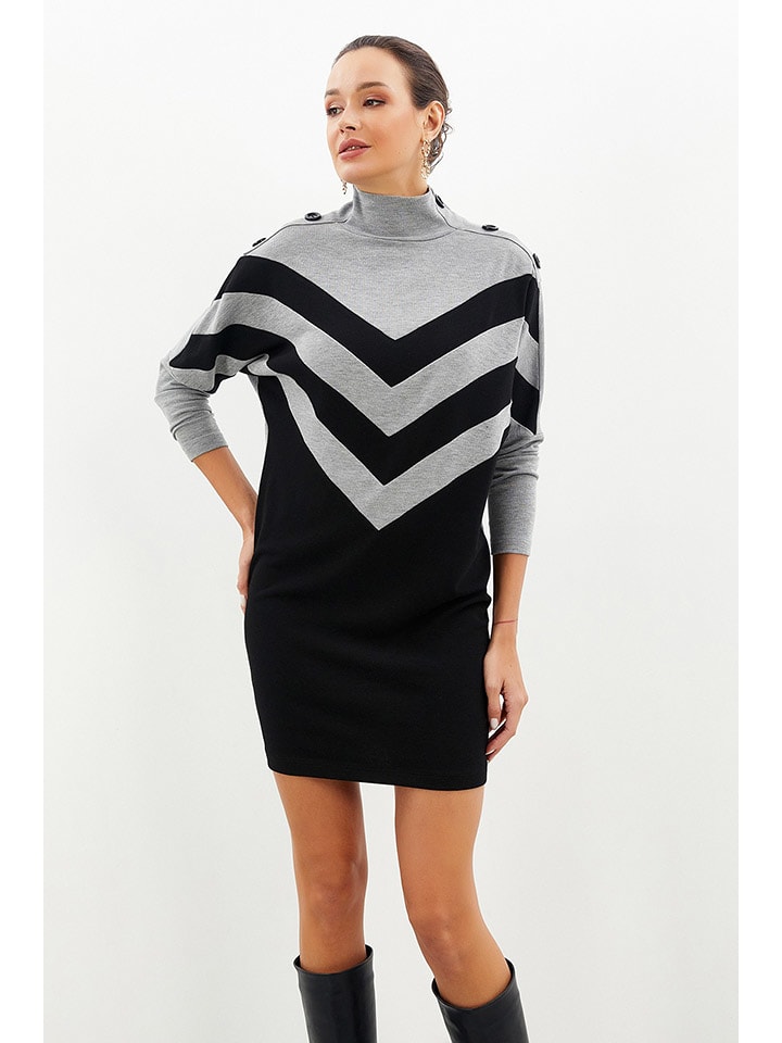 

Короткое платье Milan Kiss, цвет schwarz/grau