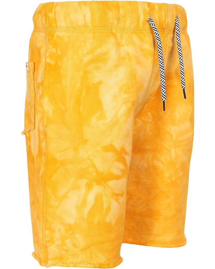 

Шорты Appaman Camp Sweatshorts w/ Drawstring, цвет Lemon/Tie-Dye