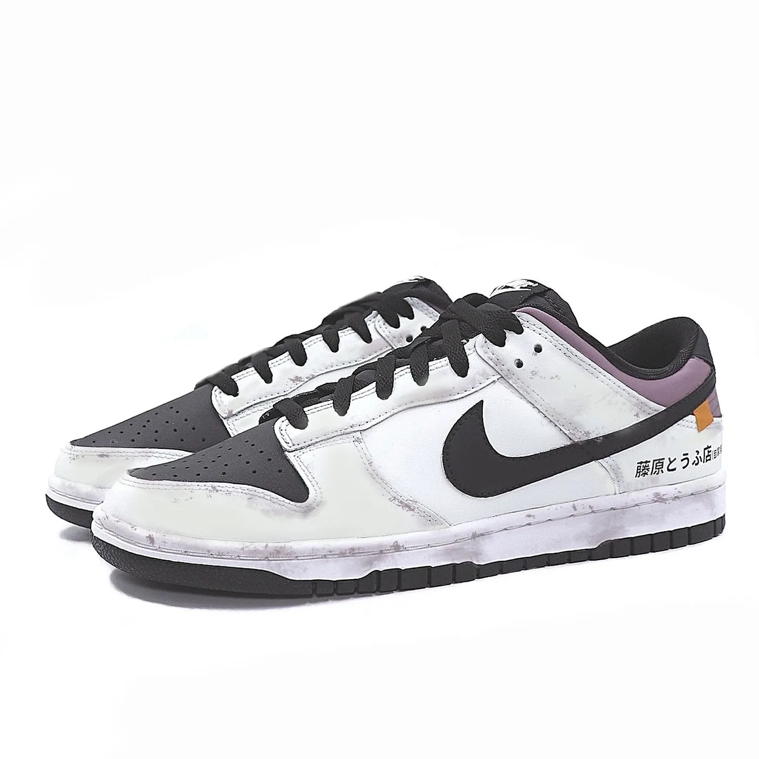 Dunk Battle Damaged Autumn Mountain, Racing Collection JDM Star Trace Future Nike, айвори — фото 4