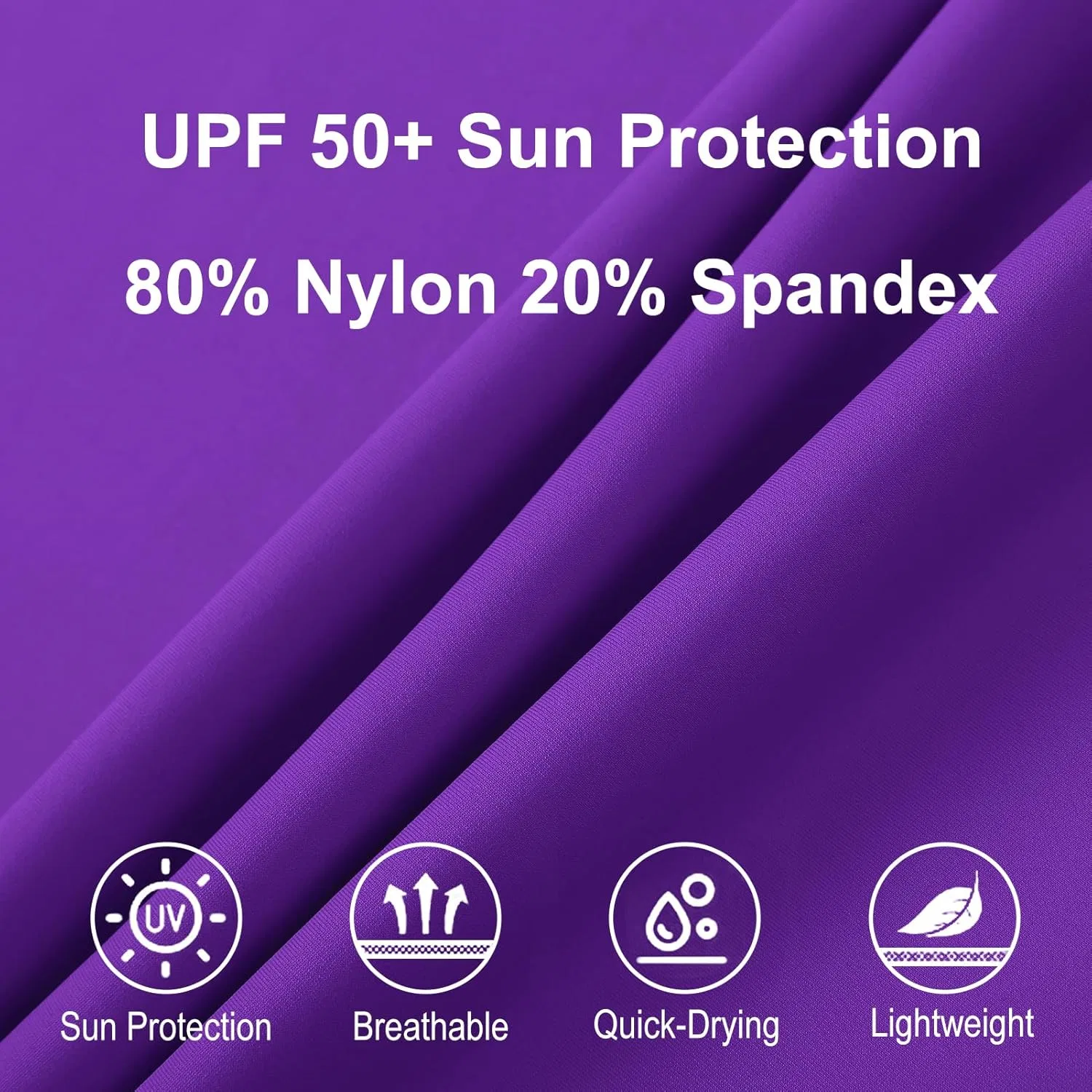 Футболка для плавания с UPF 50+ Shouldin, фиолетовая — фото 4