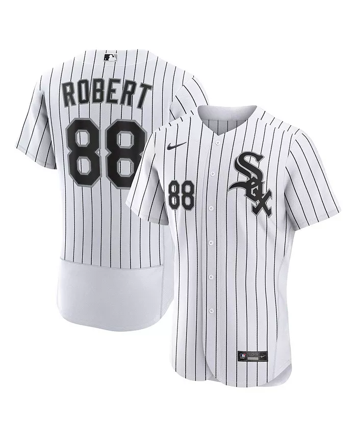 

Мужская бейсбольная майка Luis Robert белого и черного цветов Chicago White Sox, домашняя аутентичная игровая форма Nike