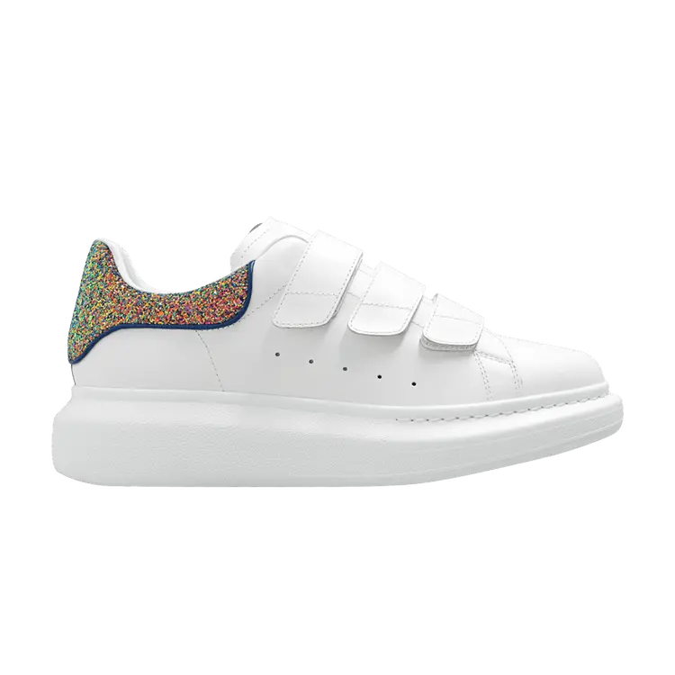 Кроссовки Alexander McQueen Alexander McQueen Wmns Oversized Triple Strap Sneaker 'White Glitters', белый
