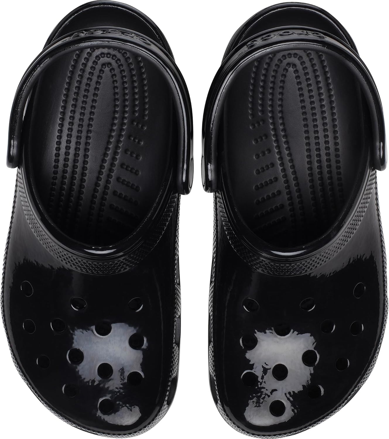 Кроксы для взрослых унисекс Classic High Shine Crocs, черный — фото 3