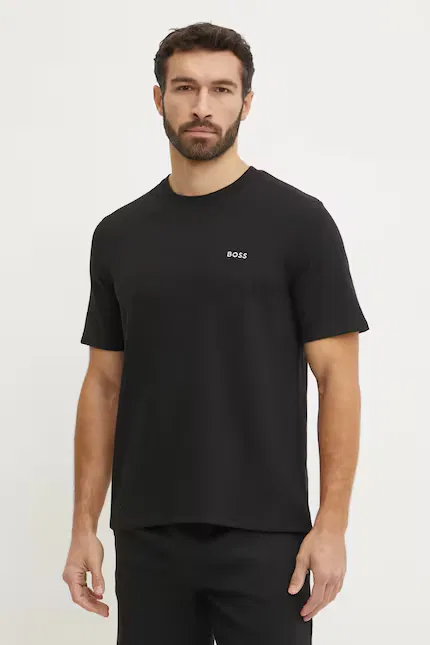 Футболка Waffle T-Shirt BOSS, черный