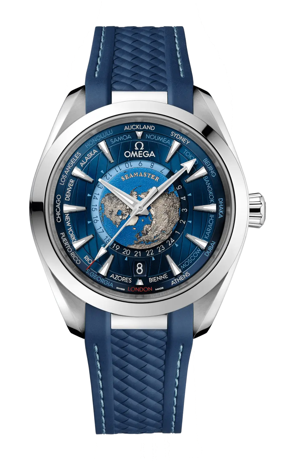 

Часы seamaster aqua terra 150m co axial master chronometer gmt worldtimer 43 мм Omega