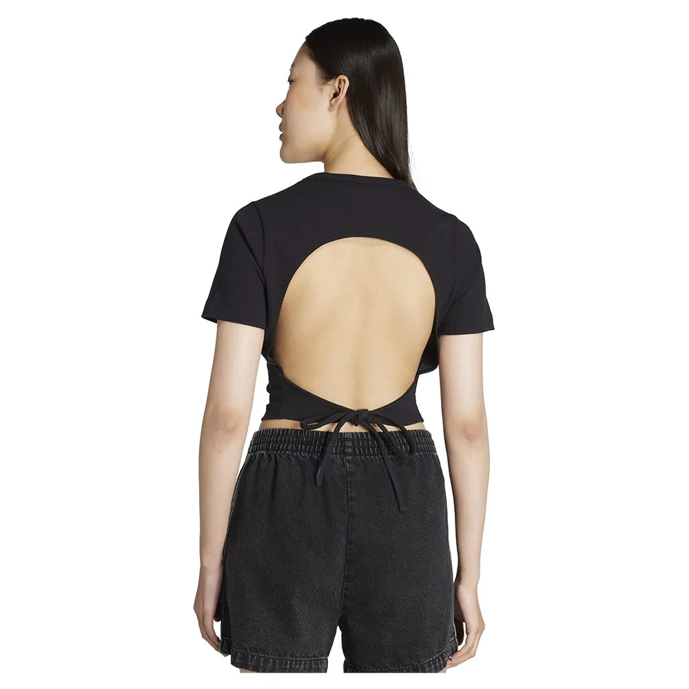 Футболка с коротким рукавом adidas Originals Campus 2000 Back Cut Out Rib, черный — фото 2