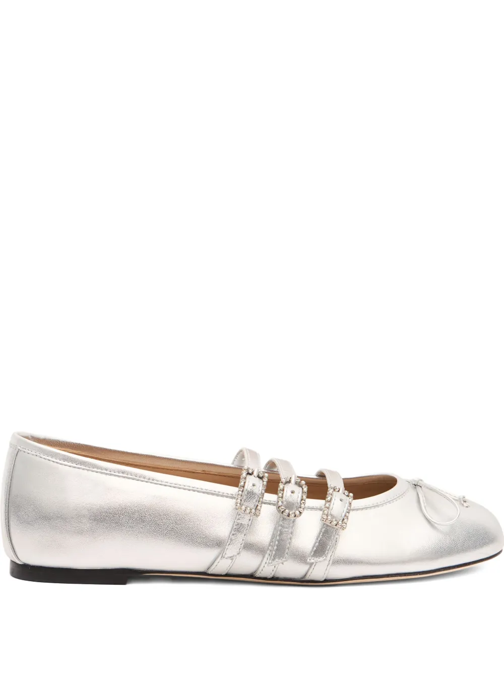 Балетки Celeste Stuart Weitzman, серебристый