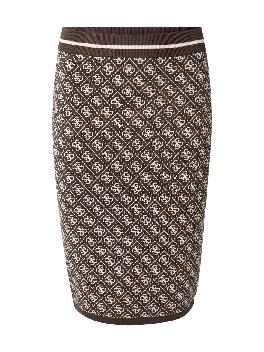 

Юбка миди GUESS Skirt Lise, коричневый