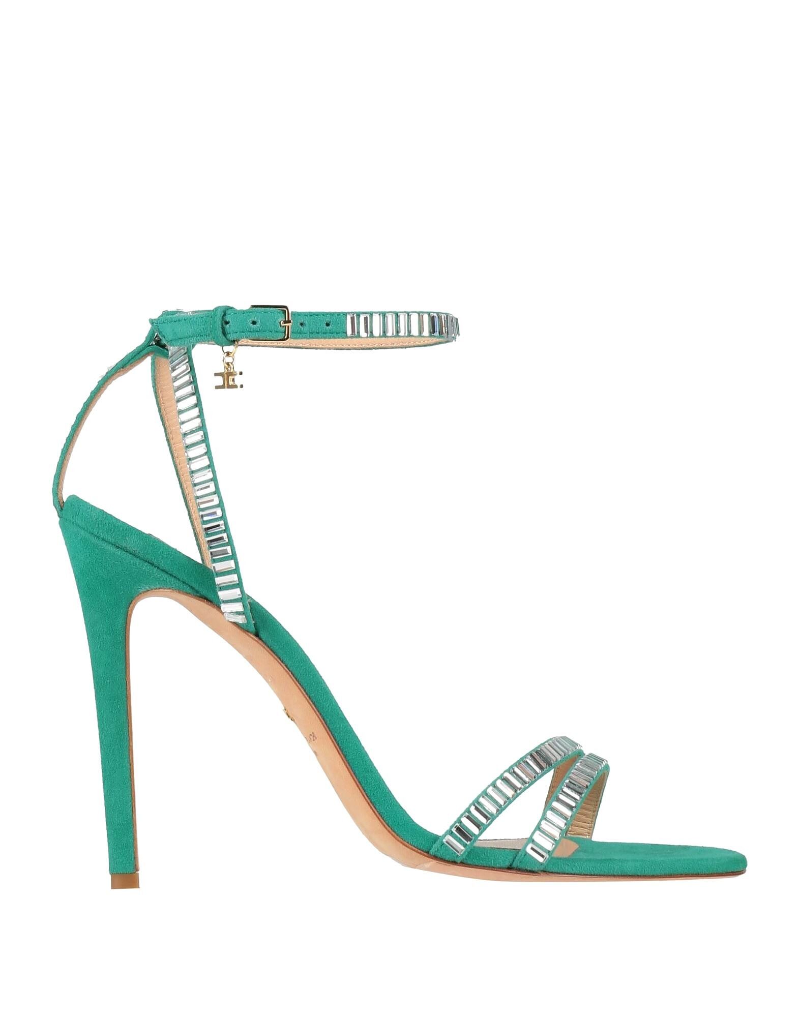 Сандалии Elisabetta Franchi, изумрудно-зеленый
