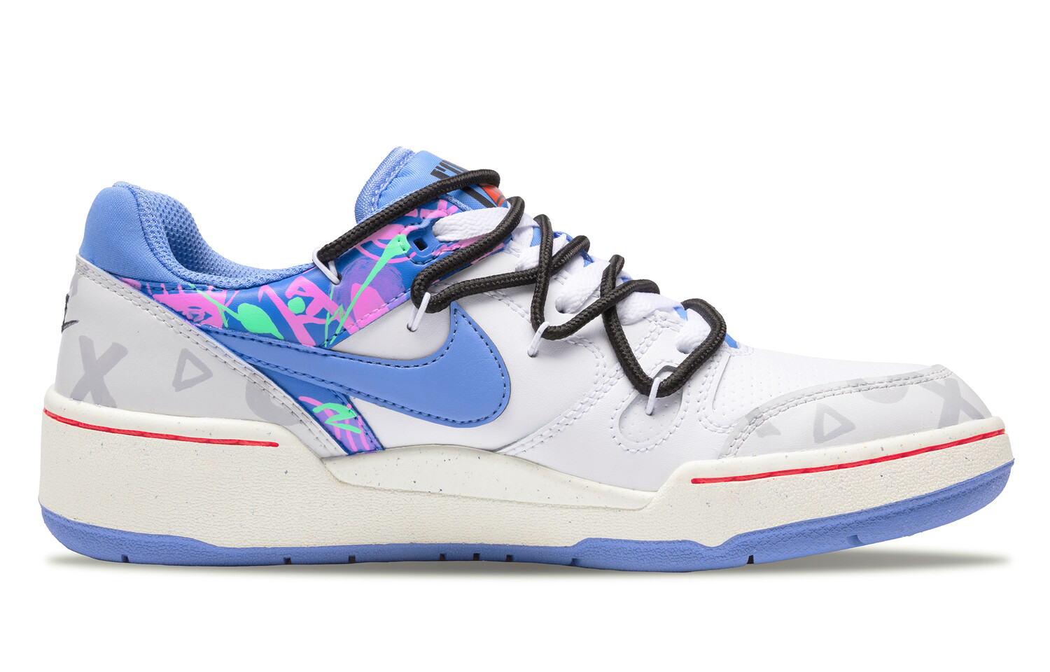 

Кроссовки Nike Full Force Skateboarding Shoes Men Low-top White/blue, цвет Carolina Blue, Белый, Кроссовки Nike Full Force Skateboarding Shoes Men Low-top White/blue, цвет Carolina Blue