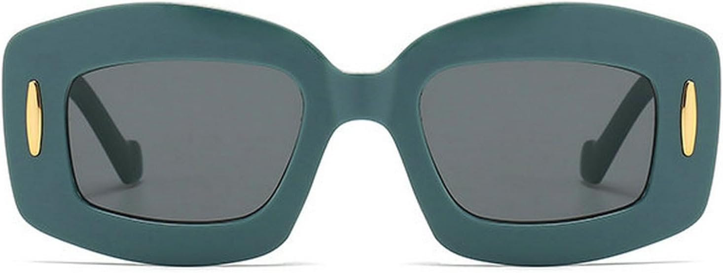 

Классические ретро-солнцезащитные очки COTIA в квадратной оправе с круглыми линзами, для женщин и мужчин, винтажный дизайн с заклепками, солнцезащитные очки W35, Green