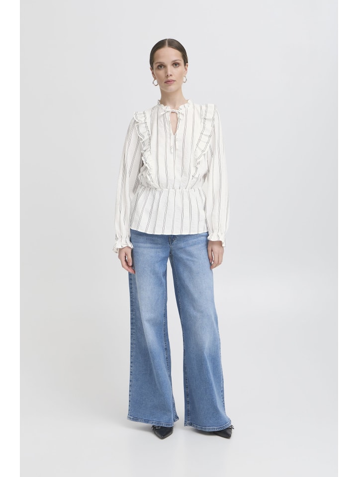 

ICHI Блузка с длинными рукавами IXOLLIE свободного кроя, цвет Cloud Dancer