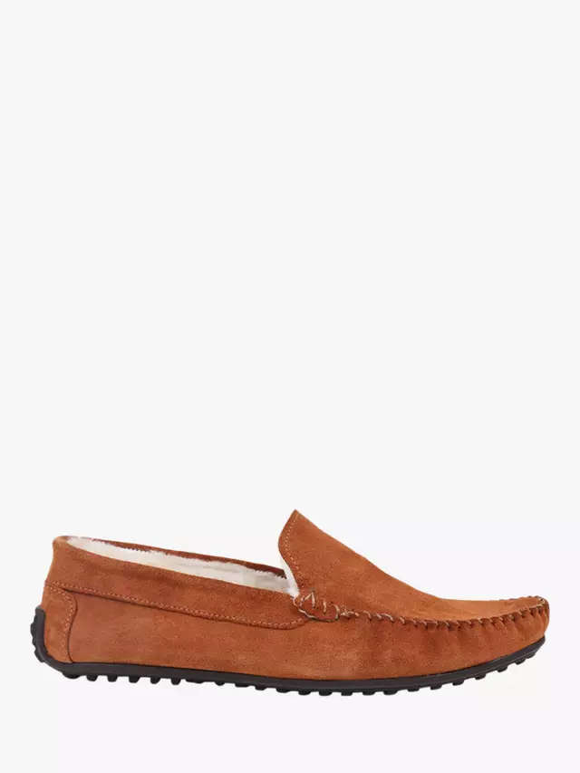 

Тапочки Jones Bootmaker Zain Suede Faux Fur Lined, цвет chestnut
