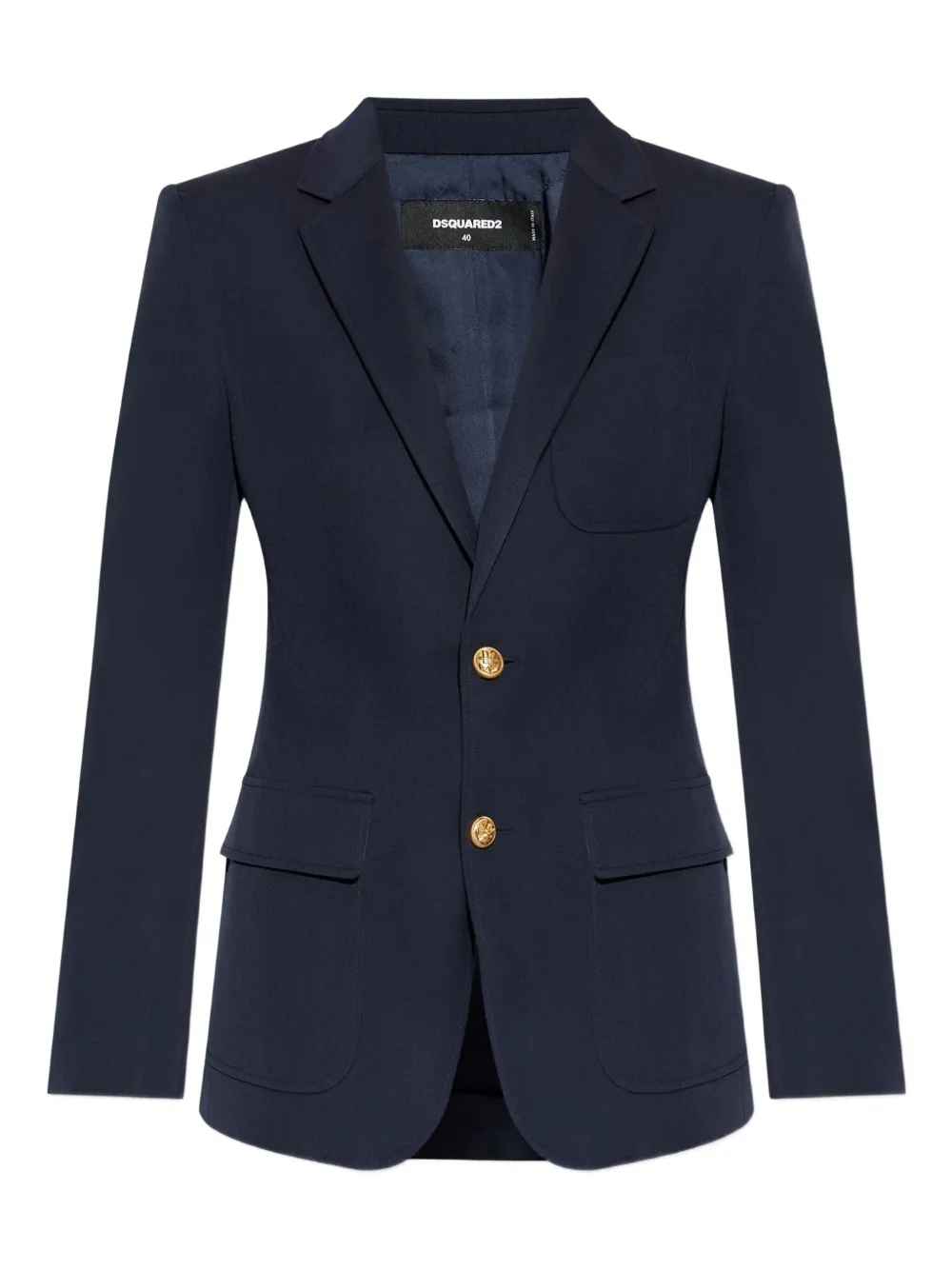 

Однобортный блейзер DSQUARED2, синий