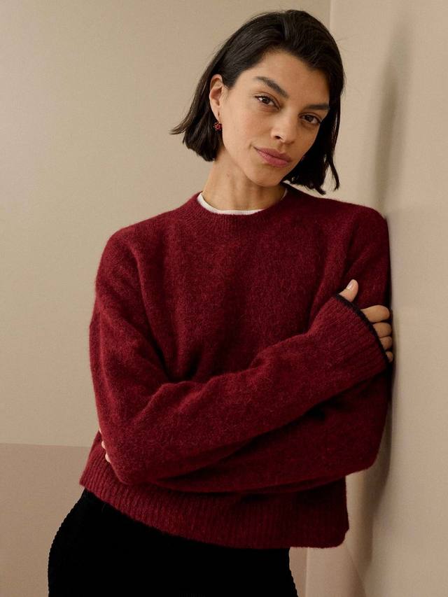 

Свитер с круглым вырезом из смеси альпаки и мериносовой шерсти Brora, Hawthorn