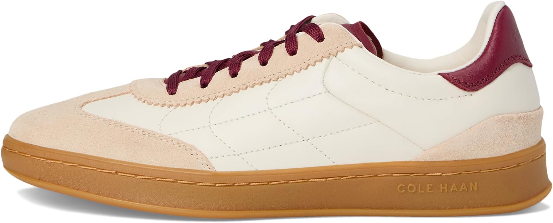 Кроссовки Cole Haan Grandpro Breakaway Sneakers, Ivory/Opticat Suede/Black CherrySee Less — фото 4