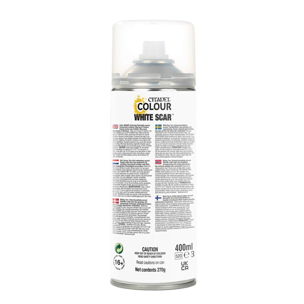 

Аксессуары Citadel Colour Spray Paint: White Scar (400ml)